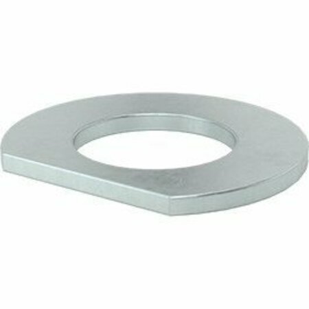 BSC PREFERRED Clipped Washer Zinc-Plated Steel for 1/2 Screw Size 0.531 ID 1.000 OD, 5PK 96025A314